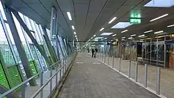 De voetgangersbrug in 2013.