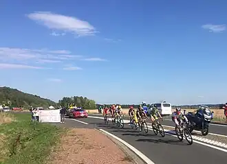 De kopgroep in Parijs-Tours 2016