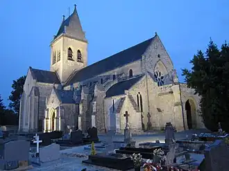 De kerk van Sainteny