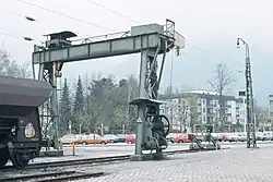 De kraan van de goederenoverslag in 1979