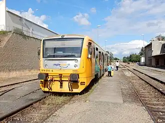 ČD 814 op station Tachov