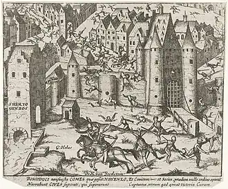 Hohenlohe slaat op de vlucht(collectie: Rijksmuseum Amsterdam)