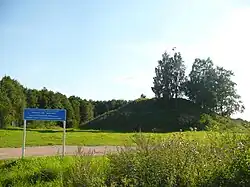 De Sjoem-gora of Peredolskaja sopka gezien vanuit het noordoosten