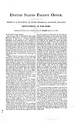 Beaumonts U.S. Patent 15.032, 1e pagina (1856)