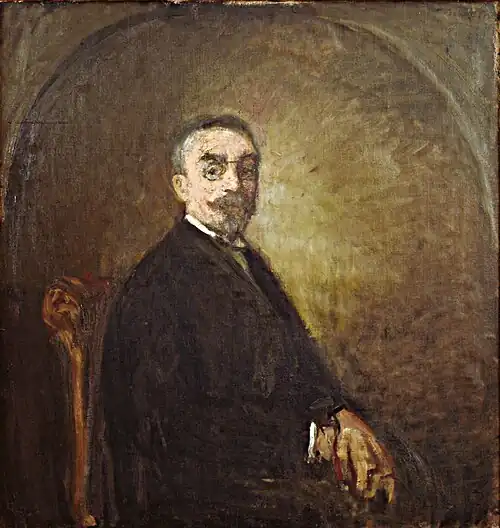 Senator Max Hallet, 1919, schilderij, collectie Jakob Smitsmuseum