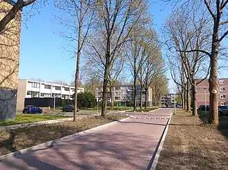 De Nederlandlaan in de buurt Europakwartier