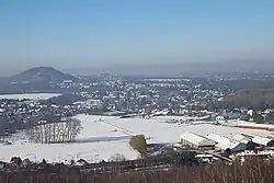 Uitzicht op het dorp vanaf de Mont Héribus