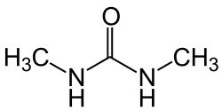 Structuurformule van N,N-dimethylureum