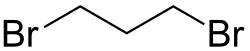 Structuurformule van 1,3-dibroompropaan