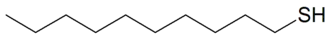 Structuurformule van 1-decaanthiol