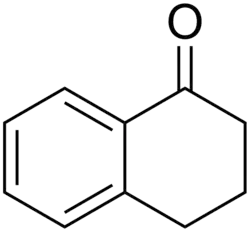 Structuurformule van 1-tetralon