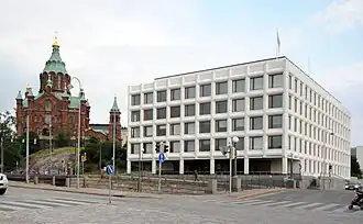 Hoofdzetel van Stora Enso in het centrum van Helsinki (architect Alvar Aalto, 1962)