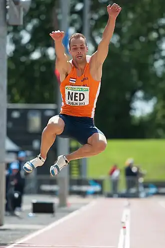 In actie tijdens de EK voor landenteams 2013