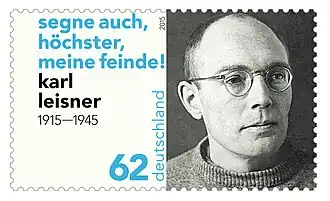 Postzegel met afbeelding van Karl Leisner