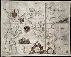 Paskaart Europa  1658