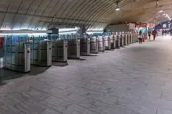 De stationshal op 14 december 2017