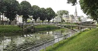 De Autise in Maillezais met de Saint-Nicolaskerk