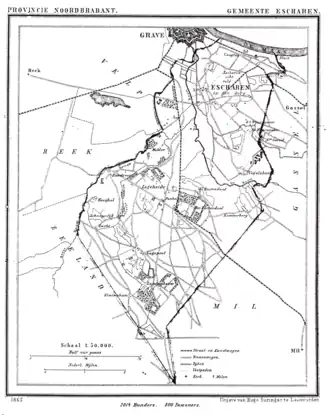 Kaart van Escharen