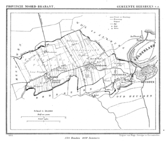 Kaart van Heesbeen