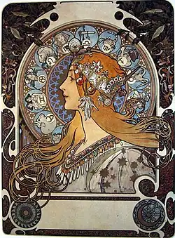Werk van Mucha uit 1897