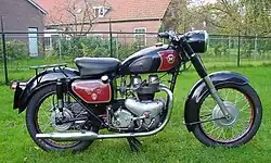 Matchless G9 (500&nbsp;cc tweecilinder) uit 1955.