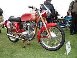 Ducati TS 175 uit 1959 met een koningsas om de nokkenas aan te drijven