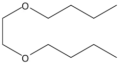 Structuurformule van dibutylglycol