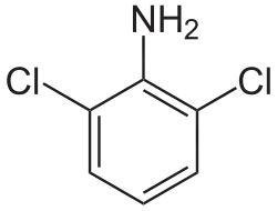 Structuurformule van 2,6-dichlooraniline
