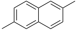 Structuurformule van 2,6-dimethylnaftaleen