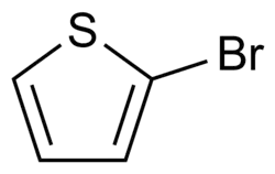 Structuurformule van 2-broomthiofeen