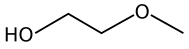 Structuurformule van 2-methoxyethanol