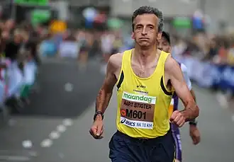 Aart Stigter tijdens het NK 10 km in 2009.