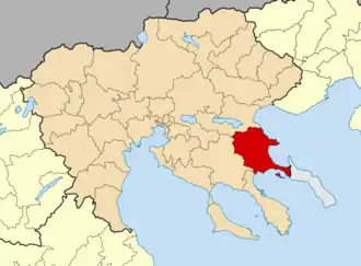 Kaart van Aristotelis