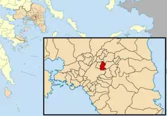 Kaart van Filothei-Psychiko