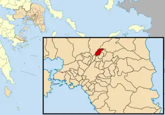 Kaart van Metamorfosi