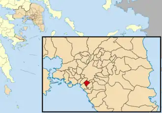 Kaart van Nea Smyrni