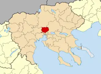 Kaart van Oraiokastro