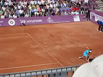 Shuai Peng tijdens de finale van het Brussels Open 2011