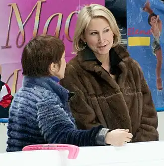 Oksana Kazakova (rechts) en Tamara Moskvina (2011)