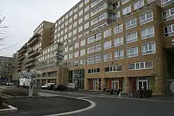 Het in 2011 opgeleverde gebouw 'De Tribune' in de wijk Laan van Spartaan, 2012