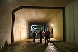 De neerlaatbare waterkering bij de Sixhaven, juni 2013.