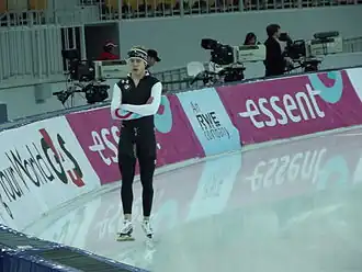 Brian Hansen tijdens de WK afstanden 2013