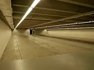 Het depot van Archief Eemland in het Eemhuis, voor de plaatsing van de archiefstellingen (jan. 2014).