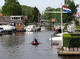 Cornelisgracht bij de kruising met het Kanaal Beukers-Steenwijk