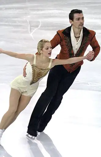 Alexa Scimeca en Chris Knierim in 2015
