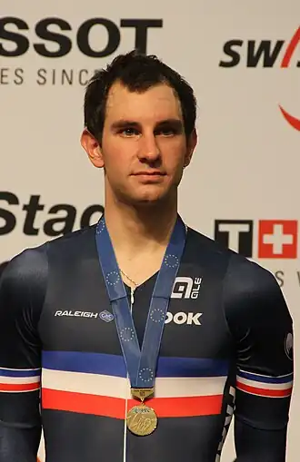 Kneisky op het podium na het EK 2015.