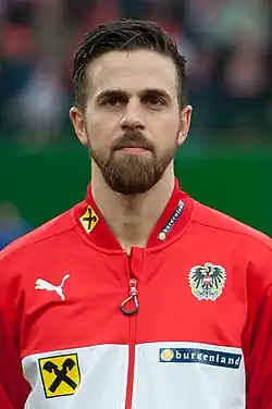 Martin Harnik in 2016 bij Oostenrijk