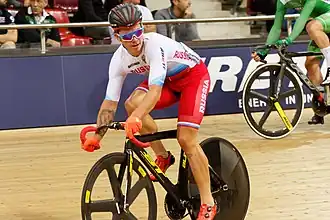 Rostovtsev bij de EK baanwielrennen van 2016