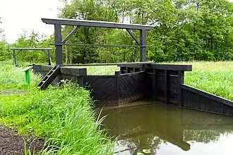 Het Helomasluisje (anno 2017) na de restauratie