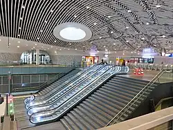 Roltrappen in Station Delft